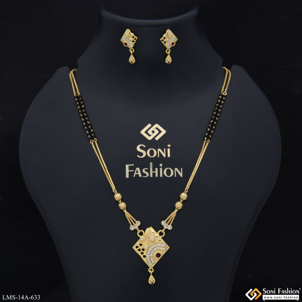 Beautiful Design Gold Plated Mangalsutra Set for Women - Style A633