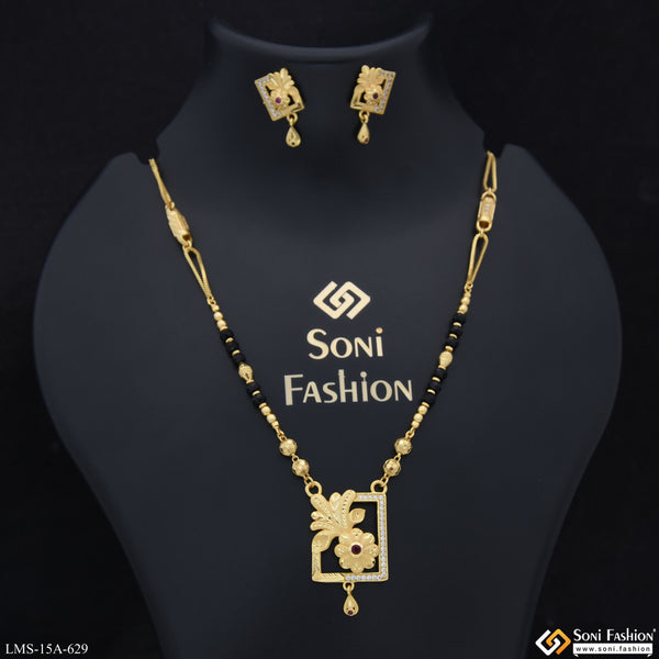 Dazzling Design Gold Plated Mangalsutra Set for Women - Style A629