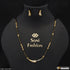 1 Gram Gold Plated with Diamond Best Quality Mangalsutra Set for Women - Style A443