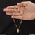 1 Gram Gold Plated Designer Mangalsutra Set With Ring for Women - Style A407