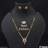 1 Gram Gold Plated Pink Stone Cool Design Mangalsutra Set for Women - Style A454