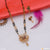 Butterfly With Diamond Sparkling Design Gold Plated Mangalsutra Set - Style Lmsa044