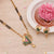 Leaf With Diamond Line Eye-catching Design Gold Plated Mangalsutra Set - Style Lmsa106