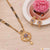 Flower With Diamond Hand-crafted Design Gold Plated Mangalsutra Set - Style Lmsa110