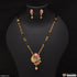 Fancy Design Flowe With Black Moti Gold Plated Mangalsutra Set For Women - Style Lmsa107