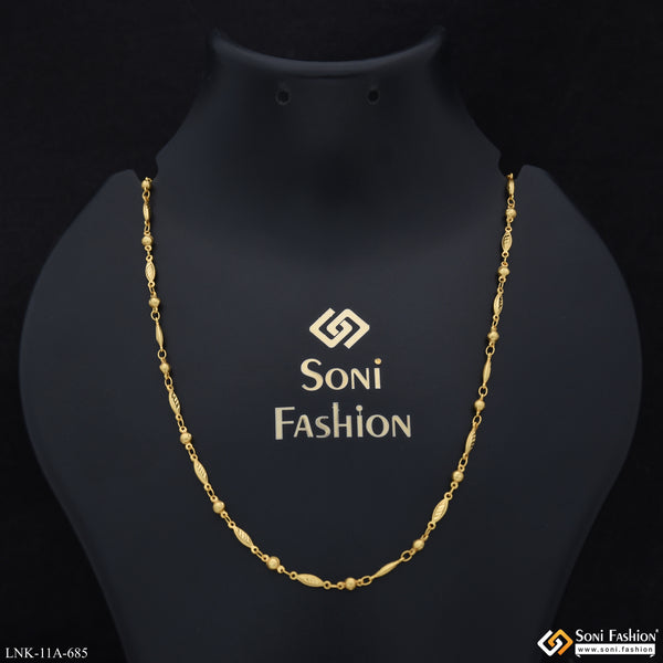 Beautiful Design Gold Plated Chain for Ladies - Style A685