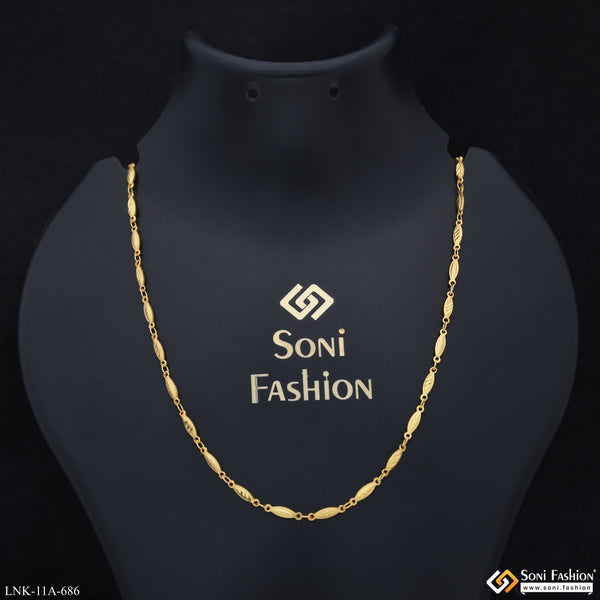 Opulent Design Gold Plated Chain for Ladies - Style A686