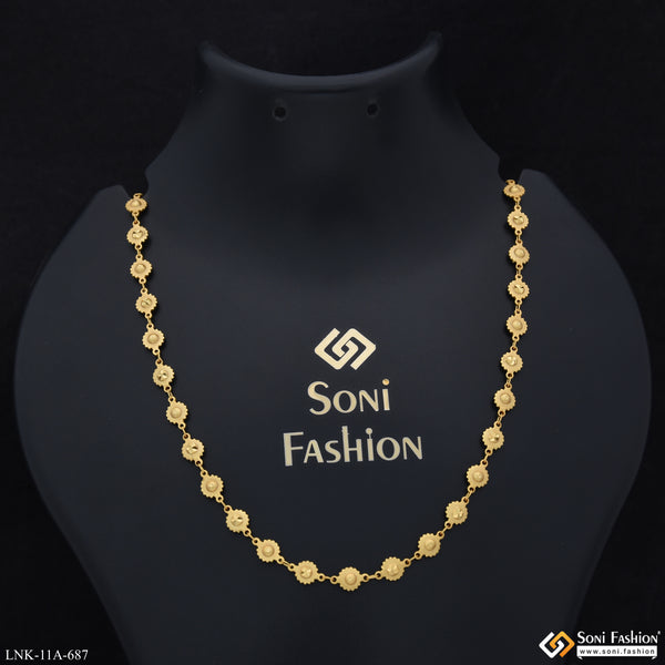 Exclusive Design Gold Plated Chain for Ladies - Style A687