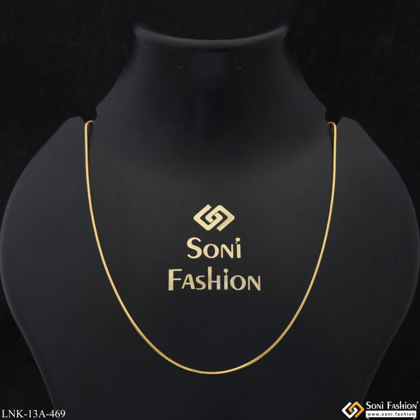 1 Gram Gold Plated Lovely Design Charming Design Chain for Ladies - Style A469