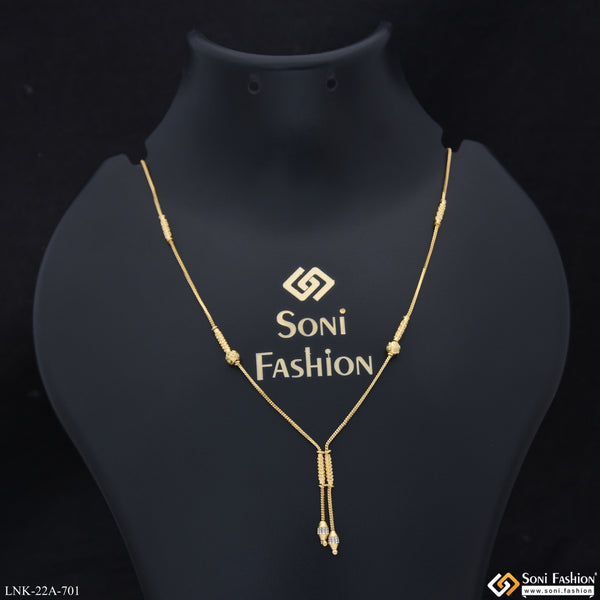 1 Gram Gold Plated Exclusive Design Necklace for Ladies - Style A701