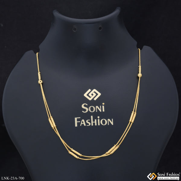 1 Gram Gold Plated Latest Design Chain for Ladies - Style A700