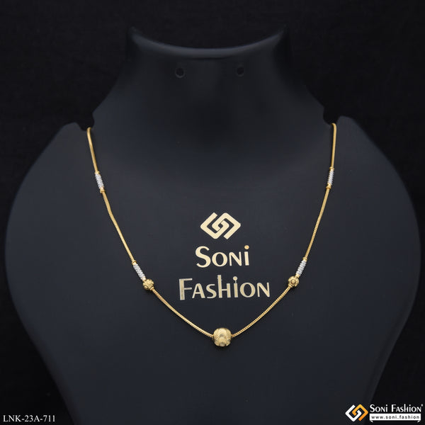 1 Gram Gold Plated Dazzling Design Necklace for Ladies - Style A711
