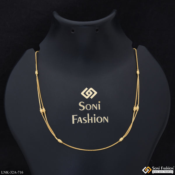 1 Gram Gold Plated Gorgeous Design Necklace for Ladies - Style A716