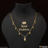 1 Gram Gold Plated with Diamond Glittering Design Necklace for Ladies - Style A366
