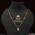 1 Gram Gold Plated with Diamond Exclusive Design Necklace for Ladies - Style A367