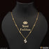 1 Gram Gold Plated with Diamond Exclusive Design Necklace for Ladies - Style A367
