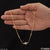 1 Gram Gold Plated with Diamond Beautiful Design Necklace for Ladies - Style A369