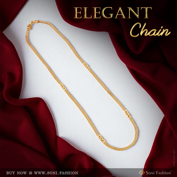 Casual Design Hand-Finished Design Gold Plated Necklace for Ladies - Style A500