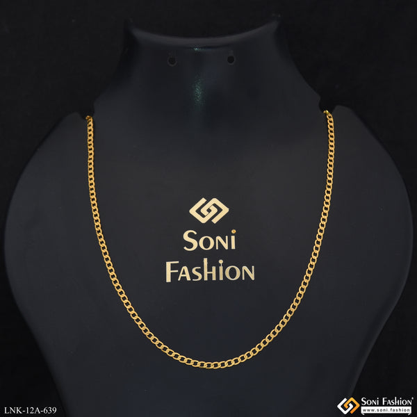 1 Gram Gold Plated Fashionable Chain for Ladies - Style A639