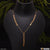 Heart Attention-Getting Design Golden Color Necklace for Women - Style LNKA035