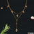 Cross Attention-Getting Design Golden Color Necklace for Girls - Style LNKA037