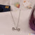 Dumble With Diamond New Style Silver Color Necklace For Lady - Style Lnka061