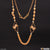 3 In 1 Pattern With Diamond New Style Gold Plated Necklace For Women - Style Lnka089