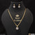 Funky Design with Diamond Designer Gold Plated Necklace Set for Lady - Style A655