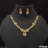 Chic Design Sparkling Design Gold Plated Necklace Set for Ladies - Style A551