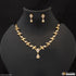 Artisanal Design Finely Detailed Gold Plated Necklace Set for Lady - Style A558