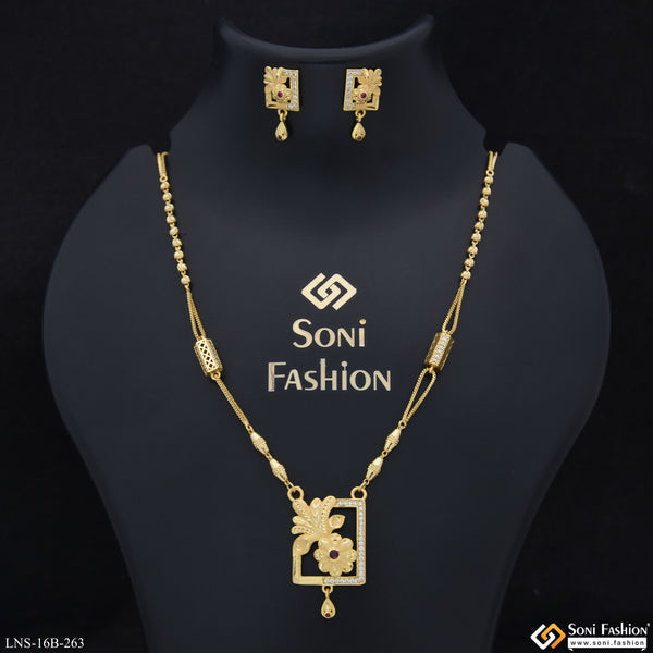 Fashionable Gold Plated Necklace Set for Ladies - Style B263