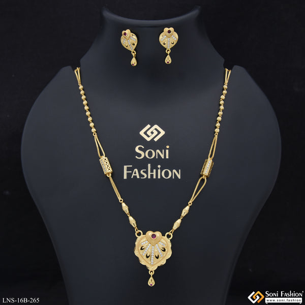 Fashionable Gold Plated Necklace Set for Ladies - Style B265
