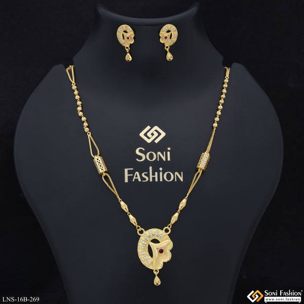 Exclusive Design Gold Plated Necklace Set for Ladies - Style B269