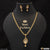 1 Gram Gold Plated Eye-Catching Design Necklace Set for Ladies - Style A546