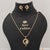 1 Gram Gold Plated with Diamond Fashionable Necklace Set for Ladies - Style A565