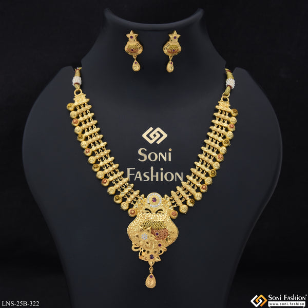 Radiant Design Gold Plated Necklace Set for Women - Style B322