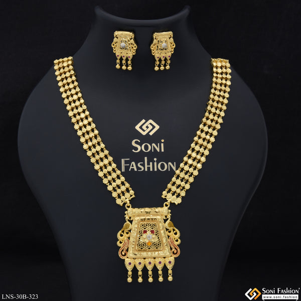 Artisanal Design Gold Plated Necklace Set for Women - Style B323