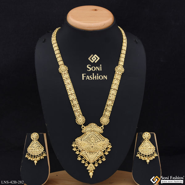 1 Gram Gold Plated Casual Design Necklace Set for Women - Style B282