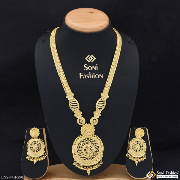1 Gram Gold Plated Superior Quality Necklace Set for Women - Style B290