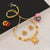 Classic Hand-Finished Design Gold Plated Necklace Set for Women - Style A473