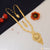 Graceful Design Sparkling Design Gold Plated Necklace Set for Women - Style A508