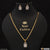 1 Gram Gold Plated White Stone New Style Necklace Set for Ladies - Style A536