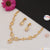 Chic Design Sparkling Design Gold Plated Necklace Set for Ladies - Style A551