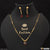 1 Gram Gold Plated Glittering Design Necklace Set for Ladies - Style A561