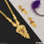 Decorative Design Fashionable Gold Plated Necklace Set for Ladies - Style A583