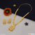 Finely Detailed Casual Design Gold Plated Necklace Set for Ladies - Style A584