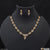 Fashionable with Diamond Designer Gold Plated Necklace Set for Lady - Style A615
