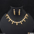 Unique Design with Diamond New Style Gold Plated Necklace Set for Lady - Style A618