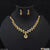 Fashionable with Diamond Designer Gold Plated Necklace Set for Women - Style A619
