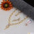 Fashionable with Diamond New Style Gold Plated Necklace Set for Ladies - Style A621